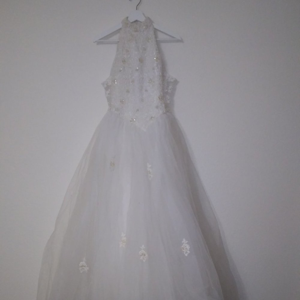 Wedding Dress with lace and beads